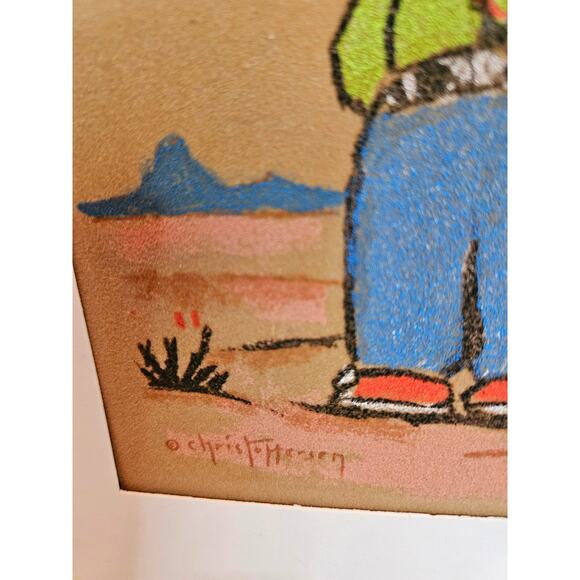 Native American Oodees Pastel Velvet Paper Serigraph prints Gerda Christoffersen - Picture 5 of 10